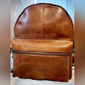 Rawlings small leather backpack